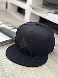 Кепка снепбек (Snapback)  з хрестиком Чорний 56-61р (9057)