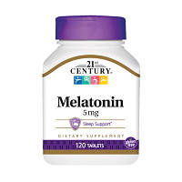 Натуральная добавка 21st Century Melatonin 5 mg, 120 таблеток MS