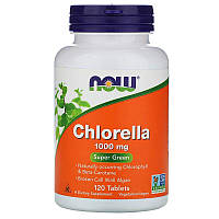 Натуральная добавка NOW Chlorella 1000 mg, 120 таблеток MS