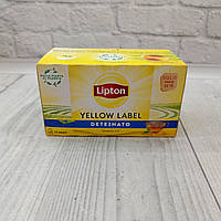 Чай чорний без кофеїну Lipton Yellow Label Deteinato, 25 пакетиків, Італія