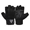 Рукавички для фітнесу RDX W1 Half Black Plus S, фото 6