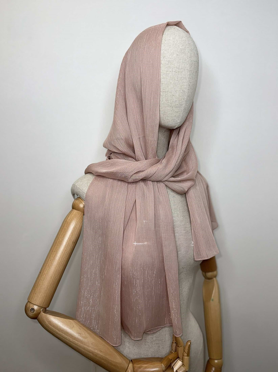 Жіночий шарф жатка лен с люрексом 70*180 - Turkey