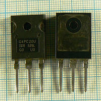 IRG4PC20U (G4PC20U IR оригінал) n 600v 13a 60w IGBT to247 в наявності 2 шт. за ціною 180 Грн. за 1 шт.