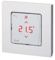 Danfoss Терморегулятор Icon RT IR, +5...35 ° C, инфракрасный датчик, беспроводной, накладной, 2x AA, 3V, белый