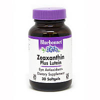 Натуральная добавка Bluebonnet Zeaxanthin plus Lutein, 30 капсул MS