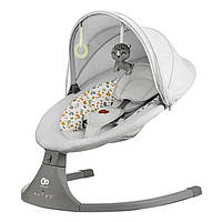 Детское кресло-качалка Lumi 2 Kinderkraft KBLUMI02LGR0000 Light Grey, Vse-detyam