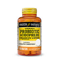 Пробиотики и пребиотики Mason Natural Probiotic Acidophilus With Bifidus 2 Billion CFU, 100 жевательных