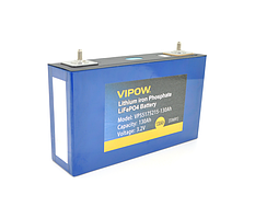 Літій-залізо-фосфатний акумулятор Vipow 3.2V 130AH LiFePO4 2000 Циклов, 175 х 55 х 220 мм