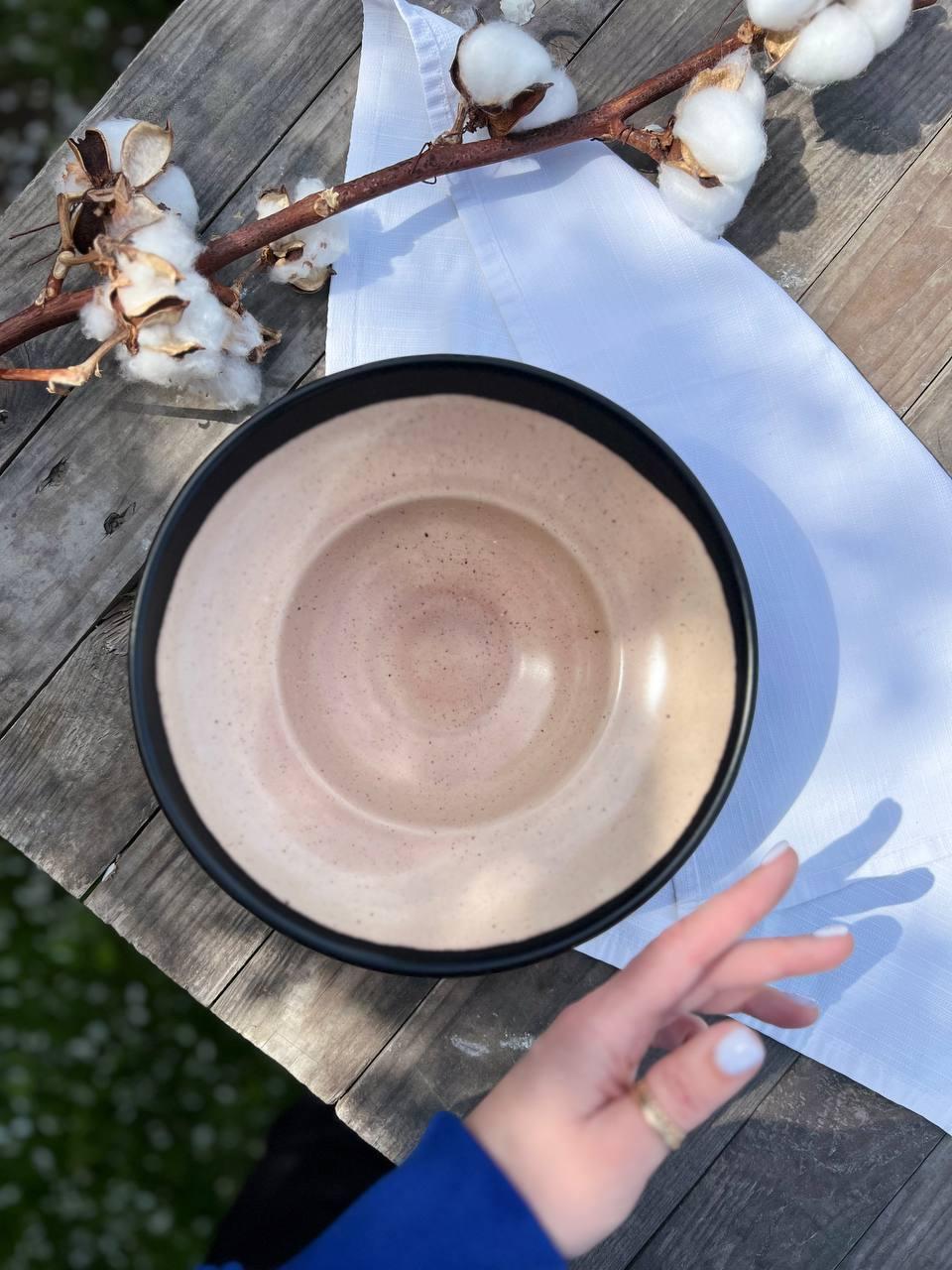 Тарілка для Пасти 300 мл Chorna Kava, фото 1