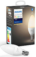 Philips Hue Лампа умная E14, 5.5W(40Вт), 2700K, White, ZigBee, Bluetooth, диммирование Покупай это Galopom