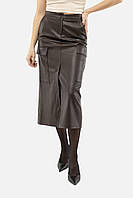 Женская юбка 42 коричневый Lefon ЦБ-00241714