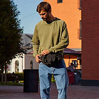 Нагрудная мужская сумка тактическая тканевая | Сумка тактическая наплечная | ZS-125 Мужская сумка-слинг