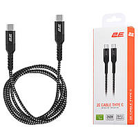 2E Кабель USB-C - USB-C PD 3.1 240W Aluminum Shell 1m Black Покупай это Galopom