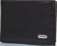 Функциональный мужской кожаный карманный кошелек CANPELLINI SHI1409-7 черный