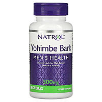 Стимулятор тестостерона Natrol Yohimbe Bark 500 mg, 90 капсул MS