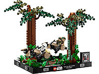 LEGO Конструктор Star Wars Диорама «Погоня на спидере на Эндоре» Покупай это Galopom