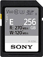 Sony Карта памяти 256GB SDXC C10 UHS-II U3 V60 R270/W120MB/s Entry Покупай это Galopom