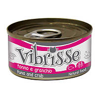 Vibrisse Тунець з крабом у соусі натуральні консерви для котів - 70 г