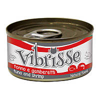 Vibrisse Тунець із креветками в соусі натуральні консерви для котів - 140 г