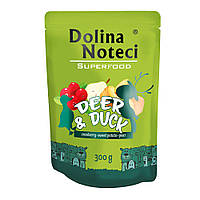 Пауч Dolina Noteci Superfood для собак с олениной и уткой - 300 гр