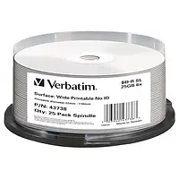 Диск Verbatim Inkjet Printable 25GB 6x 25pcs/spindle (43738)