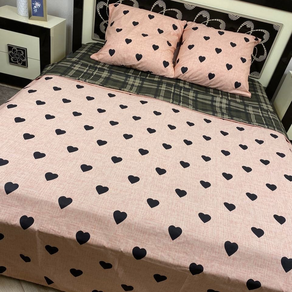 Готовий євро комплект постільної білизни "Бязь Gold" Розмір 200*215, фото 1