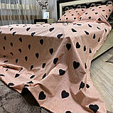 Готовий євро комплект постільної білизни "Бязь Gold" Розмір 200*215, фото 3