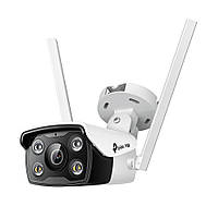TP-Link IP-Камера VIGI-С340-W-4,PoE, 4Мп, 4 мм, Wi-Fi, H265+, IP66, Bullet, цветное ночное видение, наружная