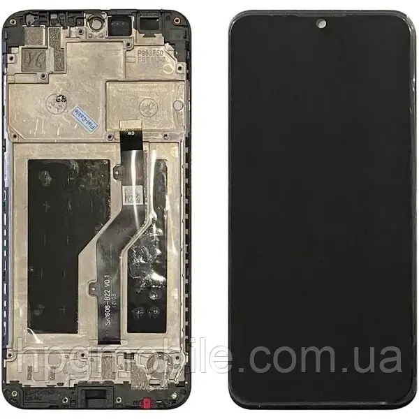 Дисплей для ZTE Blade A5 2020 модуль (екран та сенсор) з рамкою, оригінал, Чорний, фото 1