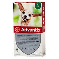 Advantix капли на холку от клещей, блох и комаров до 4 кг - 1 пип.