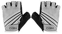 Neo Tools Перчатки велосипедные, синтетическая кожа, противоскользящие, антивибрационная набивка, р. L, белый