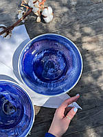 Тарілка для пасти 300 мл Синє Капучино