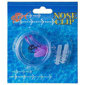 Силіконові беруші, кліпса для носа фіолетові Dolvor АС-3, фото 3