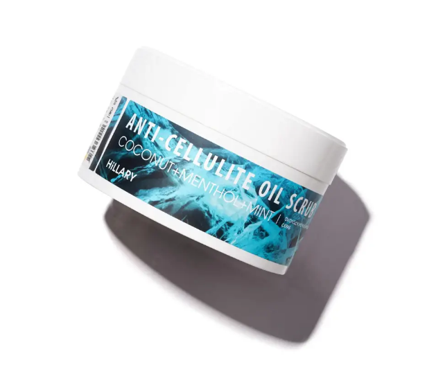 Антицелюлітний охолоджуючий скраб для тіла Hillary Anti-cellulite Oil Scrub, 200 г.