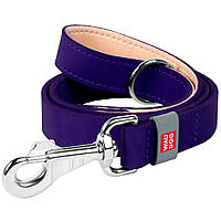 Поводок для собак WAUDOG Classic, фиолетовый длина 122 см, ширина 20 мм