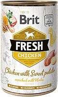 Влажный корм Brit Fresh Dog с курицей и бататом для собак - 400 г