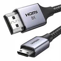 Відео-кабель Ugreen 15515 miniHDMI (тато) - HDMI (тато), 2m Black