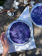 Тарілка Кругла 24 см Синє Капучино