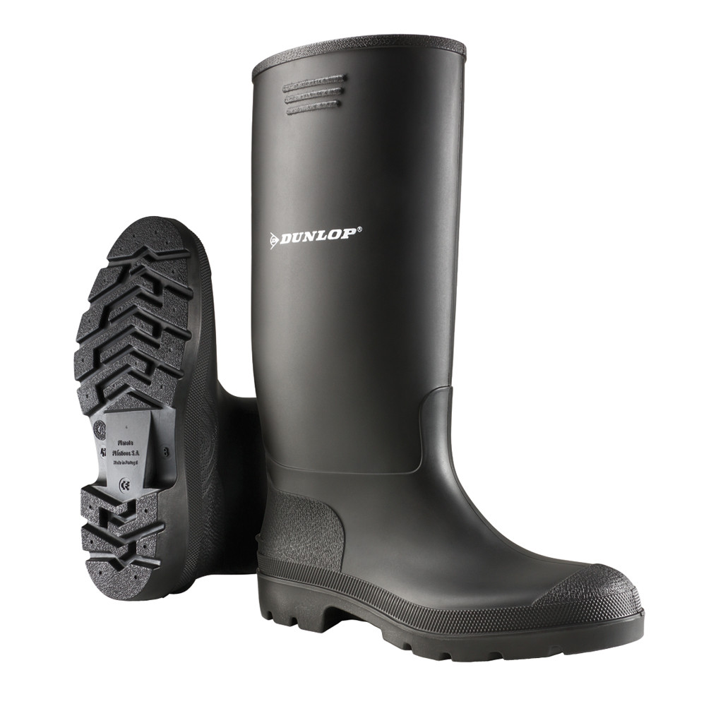Чоботи Dunlop Pricemastor Black гумові універсальні (розмір 39)