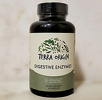 Terra Origin Digestive Enzymes 60 капсул травні ферменти, ензими, для травлення, від печії, здуття