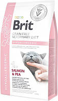 Brit VD Hypoallergenic Cat.Беззерновой для котов склонных к Аллергии и пищевой непереносимостью-2кг