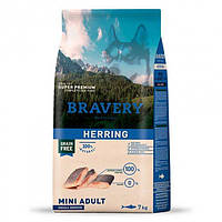 BRAVERY Herring Mini Adult Сухой корм для собак мелких пород с селёдкой 2 кг