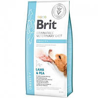 Brit Veterinary Diet Dog Grain Free Obesity беззерновая диета при избыточном весе и ожирении-12кг