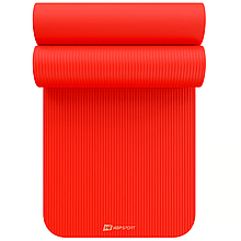 Килимок для йоги Hop-Sport HS-NB010GM NBR 1см яскраво-червоний. Йога килимок. Мат для фітнесу
