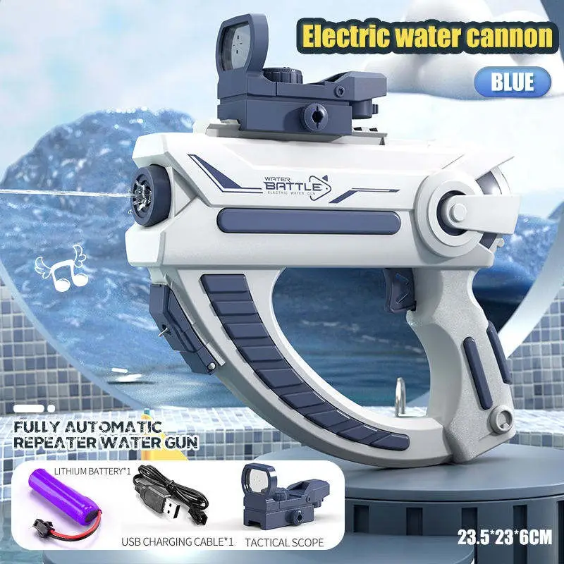 Водяний бластер електричний Water Space Gun  з акумулятором синій