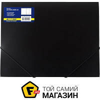 Папка на резинке A4 Buromax А4, черный (BM.3913-01) черный