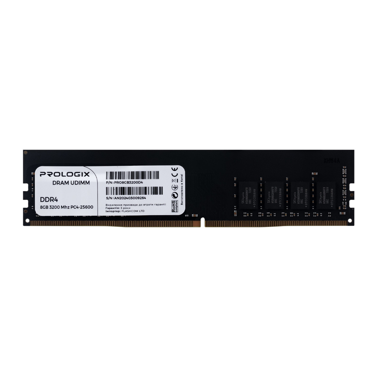 Оперативна пам'ять DDR4 8GB/3200 Prologix (PRO8GB3200D4)