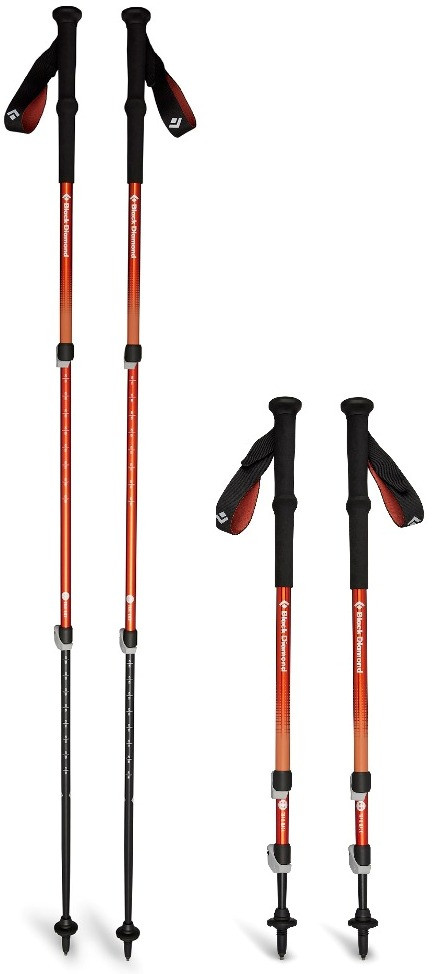 Трекінгові телескопічні палиці Black Diamond Trail Back, 100-140 см (Burnt Sienna)