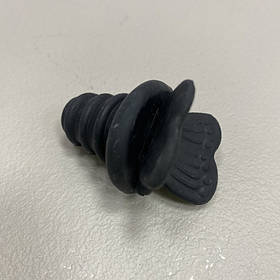 Пробка силіконова для пляшки "Butterfly" Stenson 50808 чорна