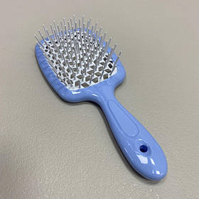 Розчіска пластикова для волосся Stenson 3270-20/2190 блакитна з білим